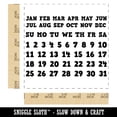 thumbnail image 2 of Perpetual Calendar Date Fill-In with Days of the Week Month Self-Inking Rubber Stamp Ink Stamper - Blue Ink - Large 1-1/2 Inch, 2 of 7