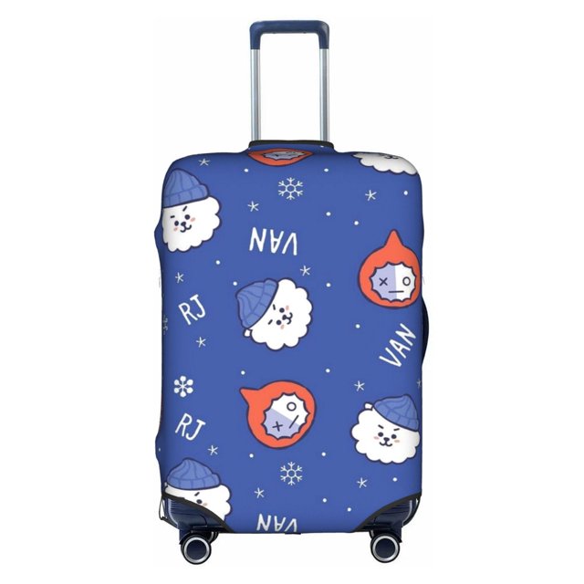 BTS BT21 Engrosado Cubierta De Equipaje 18/24/28/32 Pulgadas Alta Elástica Maleta De Viaje Spandex Protectora huangjie unisex