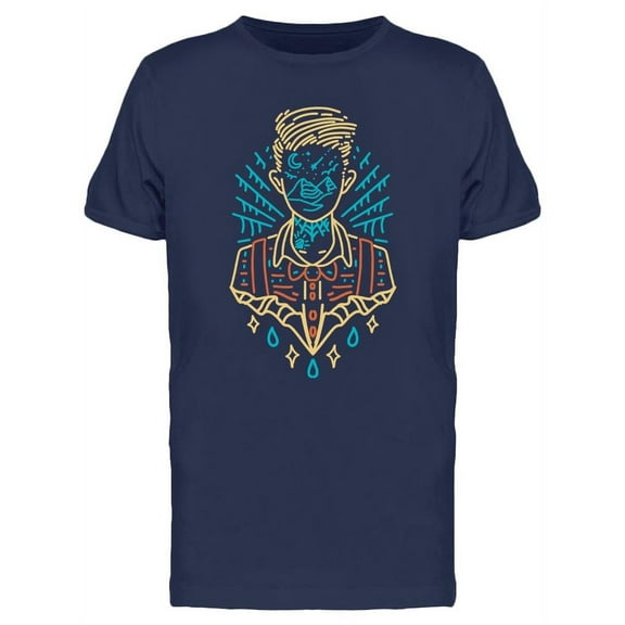 Boy Outline With Landscape T-Shirt Men -Image by Shutterstock, Male x-Large