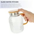 thumbnail image 2 of CIMAXIC Assorted Color Glass Water Pitcher with Lid for Storage Use Heatresistant and Transparent 1 pc,5.91"X4.53"X7.87", 2 of 5
