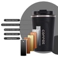 thumbnail image 3 of Insulated Cup,Thermal Cup Car Coffee Cup Stainless Steel Coffee Car Portable Coffee Cup Leakproof Thermal Maiju Baoe Qahm Dsfen, 3 of 7