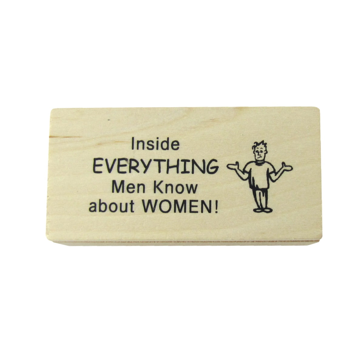 Funny Prank Men Know Nothing Practical Joke Party Favor Novelty Gag