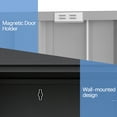 thumbnail image 6 of Marcree Metal Garage Storage Cabinet, Locking Cabinet Wall Mounted, 12.8" H Floating Cabinet for Warehouse, Upper Tool Cabinet with Shelf for Home Office, Basement, Kitchen, RV Organization, 6 of 7