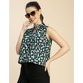 thumbnail image 5 of Moomaya Sleeveless Tie Up Neck Cotton Top - Women's Trendy Tie Up Neck Top, 5 of 9