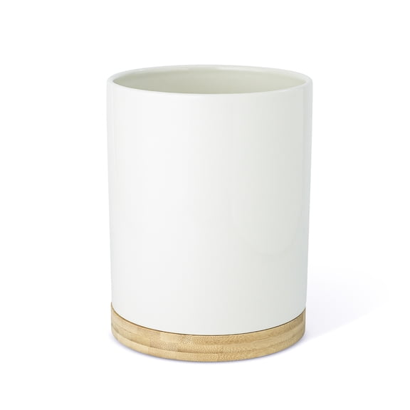 Thyme & Table Modern Ceramic Bamboo Kitchen Utensil Holder