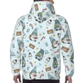 thumbnail image 7 of Honeii Winter Wonderland Light Blue Pattern Mens Hoodies Men's Loose Sleeve Sweatshirt,Pullover Hooded Sweatshirt for Men,Essentials Hoodie-3X-Large, 7 of 7