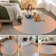 thumbnail image 5 of Round Rugs 6Ft, LightSalmon Gray Ombre Round Area Rug Washable Indoor Throw Carpet, Modern Gradient Abstract Art Soft Non Slip Circle Rug for Office Cabinet Home Decor Aesthetic, 5 of 8