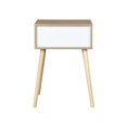 thumbnail image 6 of Hassch Modern Side Table Wood Nightstand with 1 Storage Drawer for Living Room, Natural & White, 6 of 8