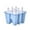 Blue BU, variant on Ganfancp 6 Hole Popsicle Ice Molds Classic Molds Trays Reusable Clearance Items