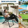 thumbnail image 6 of LIZHOUMIL Adjustable Rattan Lounge Chair, PE Wicker, 330Lb Capacity, Foldable (1/2-Piece), 6 of 8
