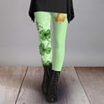 thumbnail image 4 of Shadoumai St Patricks Day Leggings for Women, Plus Size Leggings, Shamrock St Patricks Day Yoga Green Pants Bottoms Womens Blue, 4 of 6