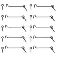 thumbnail image 1 of Uxcell 10-Pack Gancho y Ojo Pestillo para Puerta 4 Pulgadas Pestillo de Puerta de Acero al Carbono Pestillo de Puerta de Granero Negro, 1 of 1