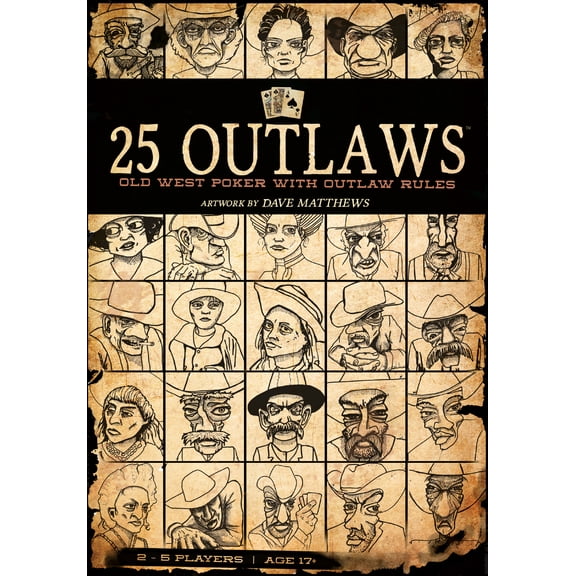 25 Outlaws Game Board Game by Buffalo Games