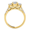 thumbnail image 4 of Aonejewelry 1/4 Carat Engagement Ring Crafted In 14k Solid Yellow Gold, 4 of 4