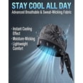 thumbnail image 5 of Paisley Cooling Headscarf Cap – Breathable Cooling Head Scarf Bandana, Adjustable Elastic Fit, Sweat Wicking Lightweight for Summer Outdoor Sports Motorcycle, 5 of 8
