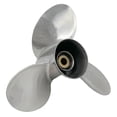 thumbnail image 3 of Propeller 13 3/4x21 for YAMAHA Outboard 3 Blades Stainless Steel Prop 15 Tooth LH 13.75x21, 3 of 4