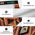 thumbnail image 6 of Aztec Southwest Outdoor Rug for Patio/Deck/Porch, Non-Slip Large Area Rug 5 x 8 Ft, Orange Black Boho Tribes Abstract Indoor Outdoor Rugs Washable Area Rugs, Reversible Camping Rug Carpet Runner, 6 of 8