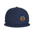thumbnail image 2 of TEQUAN Flat Brim Hat Snapback Hats, Retro 70s Car Pattern Adjustable Men Baseball Cap (Blue), 2 of 6