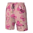 thumbnail image 5 of Kll Girl Butterfly Men'S Casual Summer Beach Shorts Hawaiian Shorts With Pockets-Medium, 5 of 9