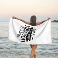 thumbnail image 3 of Esa es una idea horrible ¿A qué hora? Humor sarcástico para beber Toalla de playa Toallas de baño de microfibra Manta de playa suave Para desfile Natación Yoga Mujeres Hombres, 3 of 4