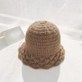 thumbnail image 3 of CoCopeaunts Ladies Bucket Hat Autumn Winter Knitted Breathable Basin Hat Leisure Fascinator Fungus Brim Foldable Fisherman Hat, 3 of 8