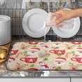 thumbnail image 4 of Christmas Gingerbread Man Dish Drying Mat Winter Snowflake Snowman Xmas Kitchen Drying Mat Dish Dryer Mat Absorbent Microfiber Dish Drying Mat Dish Draining Mat for Christmas Decorations 18x24 inch, 4 of 7