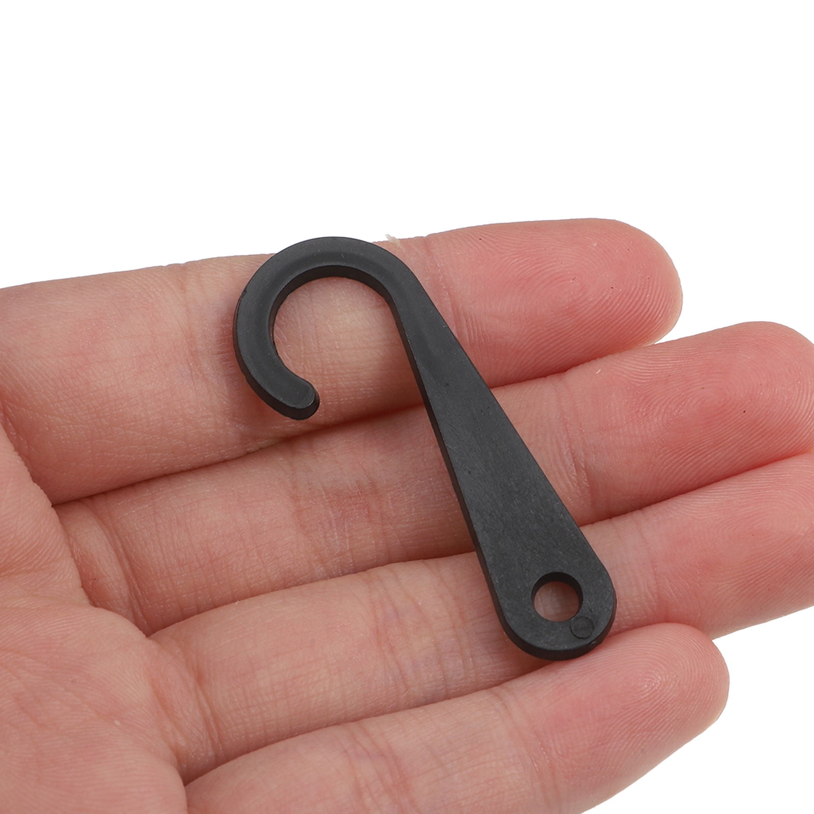 FRCOLOR 500pcs Sock Display Hooks Black Reusable Plastic J Hook Pothook Hanger Underwear Sock Hooks Plastic J Hooks for Sock Hat Gloves