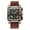 Brown, variant on Square Watches for Men Chronograph Fashion Business Quartz Watch Luminous Waterproof Casual Wrist Watches Auto Date