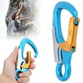 thumbnail image 3 of Locking Carabiner, Hook Carabiner Safety Carabiner, for Climbing Women Mountaineering Men Sky Blue, 3 of 7
