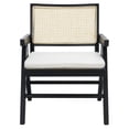 thumbnail image 2 of Safavieh  Couture Colette Rattan Accent Chair - 22 in. W x 26 in. D x 31 in. H Black/Natural, 2 of 5