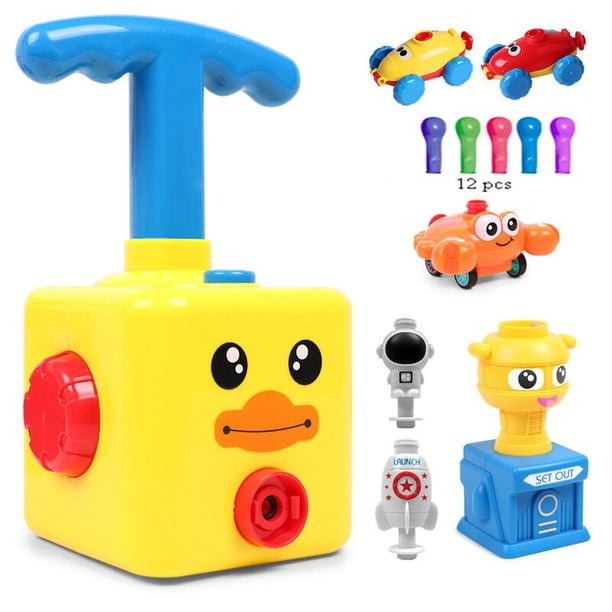 Power Balloon Car Montessori Toys Education Science Experiment Puzzle Fun Inertial Launch Tower Cars Toys For Children heqiyong toy