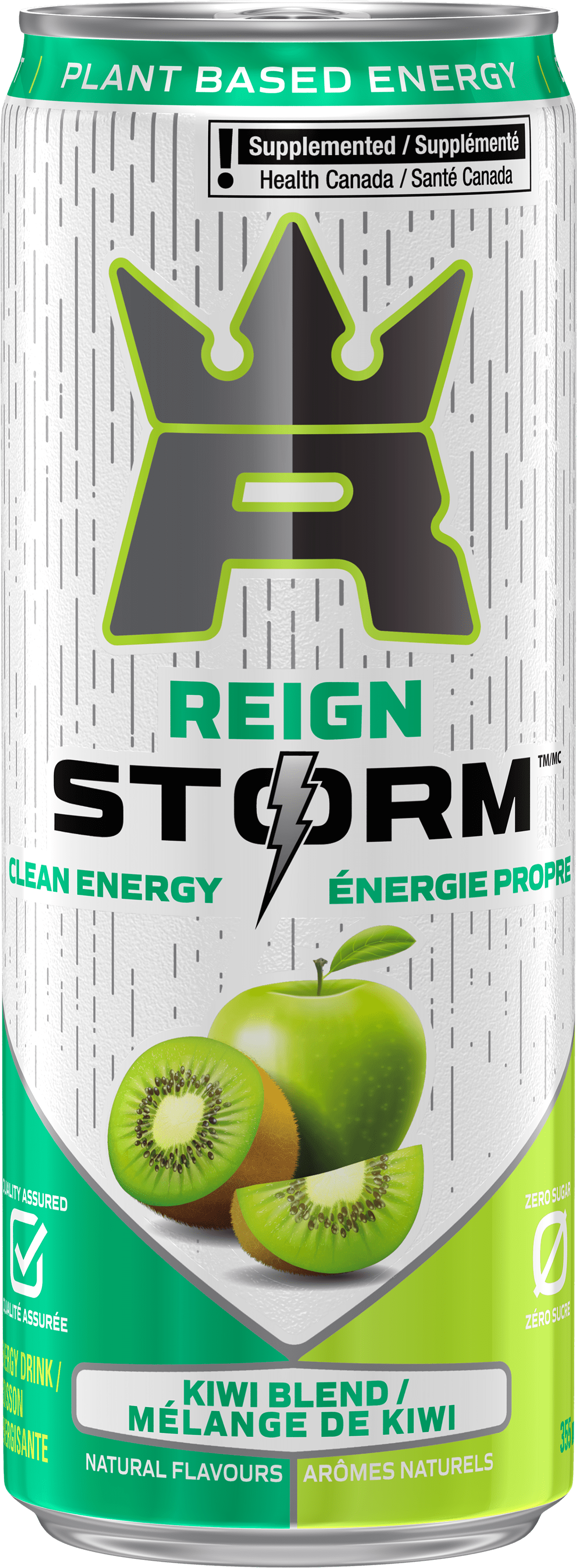 Reign Storm Kiwi Le kiwi et la pomme verte sont les notes les plus marquantes de ce mélange complexe.