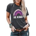 thumbnail image 1 of YourTops Women Be Kind T-Shirt Tank Blouse Rainbow Shirt, 1 of 2
