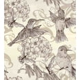 thumbnail image 3 of Ambesonne Hummingbirds Duvet Cover Sets, Old Birds and Flowers, 2-Twin, Cream Beige Brown, 3 of 4