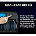thumbnail image 5 of 6 AA Batteries and 6 AAA Ni-MH Rechargeable Batteries with 12 slot battery charger with discharge function, suitable for AA AAA nickel hydrogen/nickel cadmium batteries (fast charger), 5 of 9