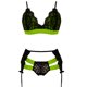 thumbnail image 5 of ICHUANYI Clearance 3PC Sexy Women Lace Wireless Bra Sexy Lingerie Garter Thong Set Underwear(Green, L) Ichuanyi Ichuanyi, 5 of 6