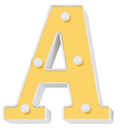 

LED Letter Lights Beautiful Night Light Battery Powered For Home Party Wedding Decoration New