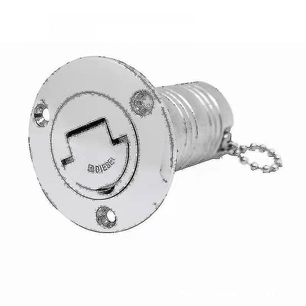 Tapa de llenado de combustible para cubierta de barco marino de acero inoxidable 316, tapa de combustible para gas, diésel, aguas residuales, 50 mm, accesorios de hardware para yates