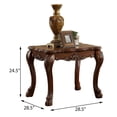 thumbnail image 3 of Cherry Oak Square End Table,Brown Wood+Plastic Furniture Primary Living Space Tables, 3 of 4