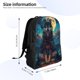 thumbnail image 4 of Balery Starry Sky Moon Wolf Leader Mochila - Mochila Estilosa y Duradera para Laptop de 15 Pulgadas con Tela Oxford Impermeable, 4 of 8