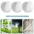 thumbnail image 3 of OULII 8Pcs PVC End Caps For Plumbing Dustproof Cap Cover White, 3 of 8