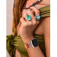 thumbnail image 6 of Wearlizer Natural Stone Beaded Bracelet for Women, Compatible with Versa 4/Versa 3/Sense 2/Sense, Handmade Boho Vintage Elastic Watch Band, Stylish Western Retro Design, 6 of 7