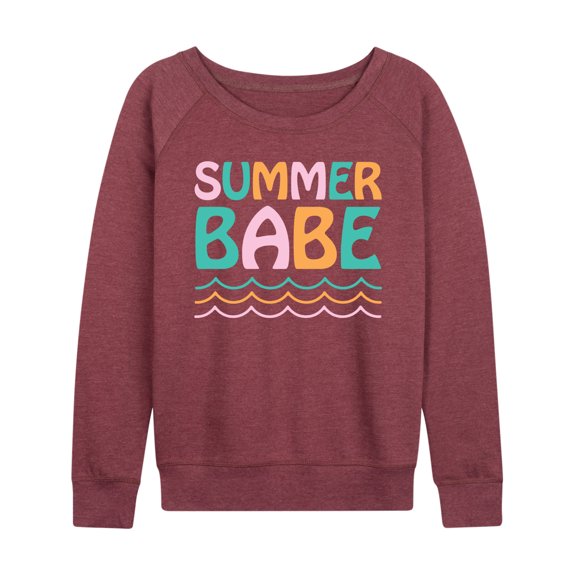 Instant Message - Summer Babe - Women's Lightweight French Terry Long Sleeve Shirt