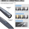 thumbnail image 2 of Rechargeable Neck Reading Light, Reading Light Led Lamp, Flexible Book Reading Light, 3 Colors, Foldable Arms, Knitting, Reading In Bed, 2 of 5