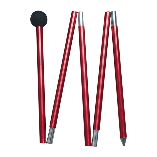 S SERENABLE Tige de Auvent Abri de Plage Alliage d'Aluminium Poteau de Bâche 2 m pour Randonnée Auvent de Plage Rouge