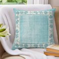 thumbnail image 3 of Pillow Covers 16x16 Set of 2, Teal Beach Coastal Throw Pillow Covers Decorative Couch Cushion Cover, Summer Nautical Starfish Shell Coral Vintage Microfiber Soft Pillowcases for Bedroom Living Room, 3 of 9