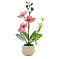 thumbnail image 1 of Fake flower double fork simulation spotted pattern phalaenopsis bonsai decoration artificial plant potted green plant, 1 of 5