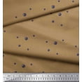 thumbnail image 2 of Soimoi Brown Viscose Chiffon Fabric Brush Stroke & Dots Abstract Print Sewing Fabric Yard 42 Inch Wide, 2 of 3