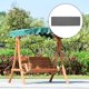 thumbnail image 5 of Cojín de banco de jardín Cojín de asiento de patio al aire libre Silla Gris 120x40x10cm Sunnimix cubierta de banco, 5 of 8