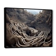 thumbnail image 2 of Designart "Surreal Maze Landscape Exploration II" Landscapes Framed Wall Art - Traditional Brown Surrealism Landscape Bedroom Framed Canvas Wall Art, 2 of 6